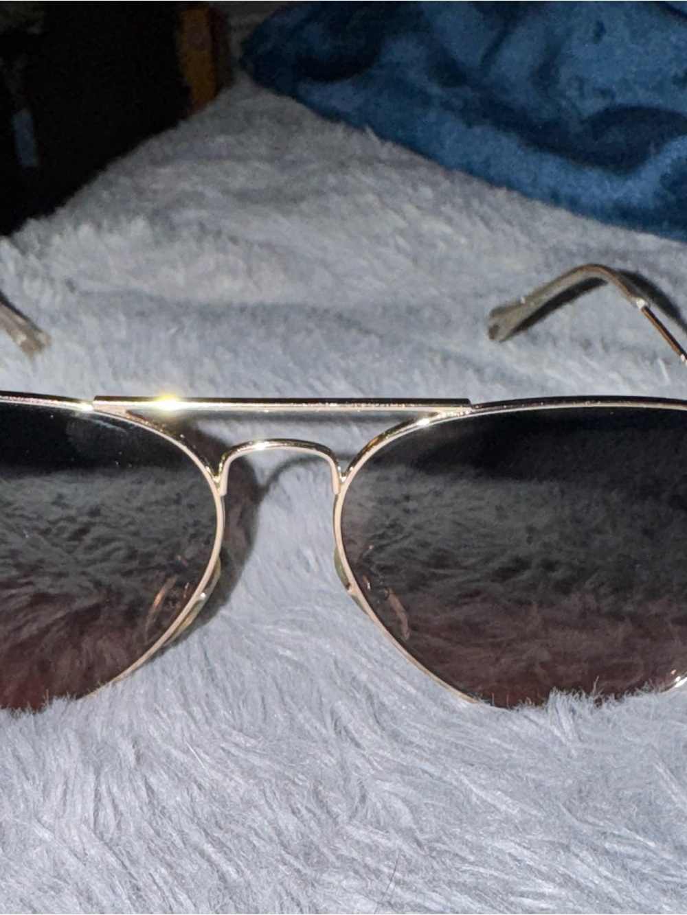 Ray-Ban Black and Gold Eyeglass Temple Arm
